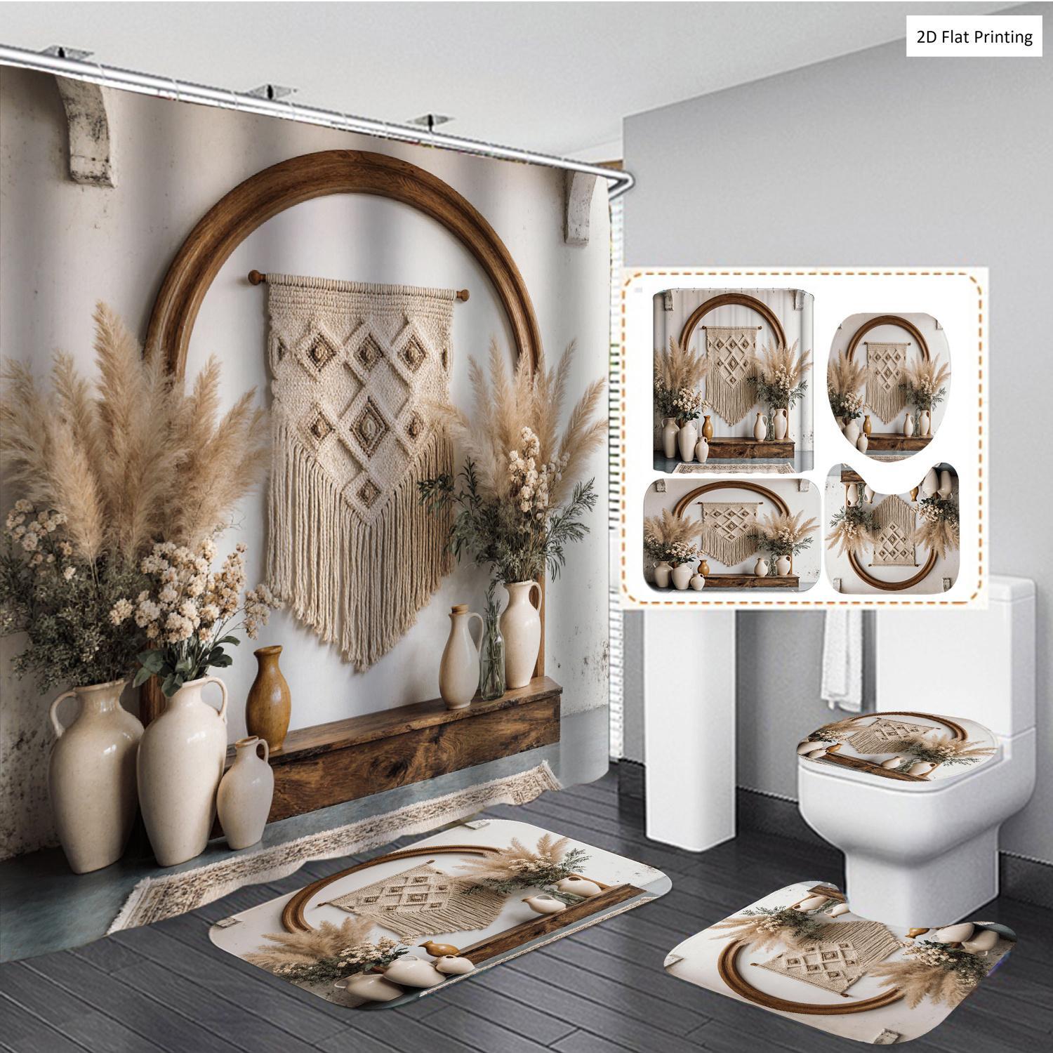 Home Decor Vase - Bohemian Style Vases and Pampas Grass
