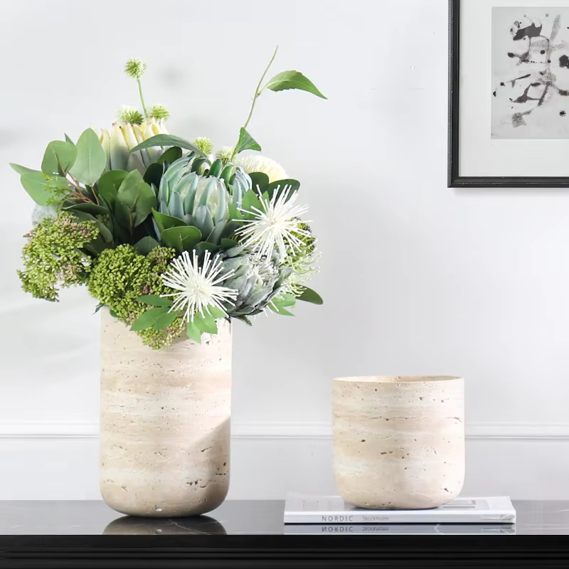 Home Decor Vase - Customized Natural Marble Vase Novelty &