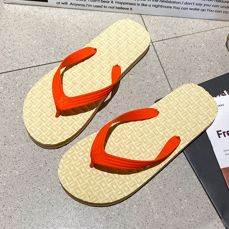 Home Decor Outside - Women Shoes Flat Flip Flops Non-slip