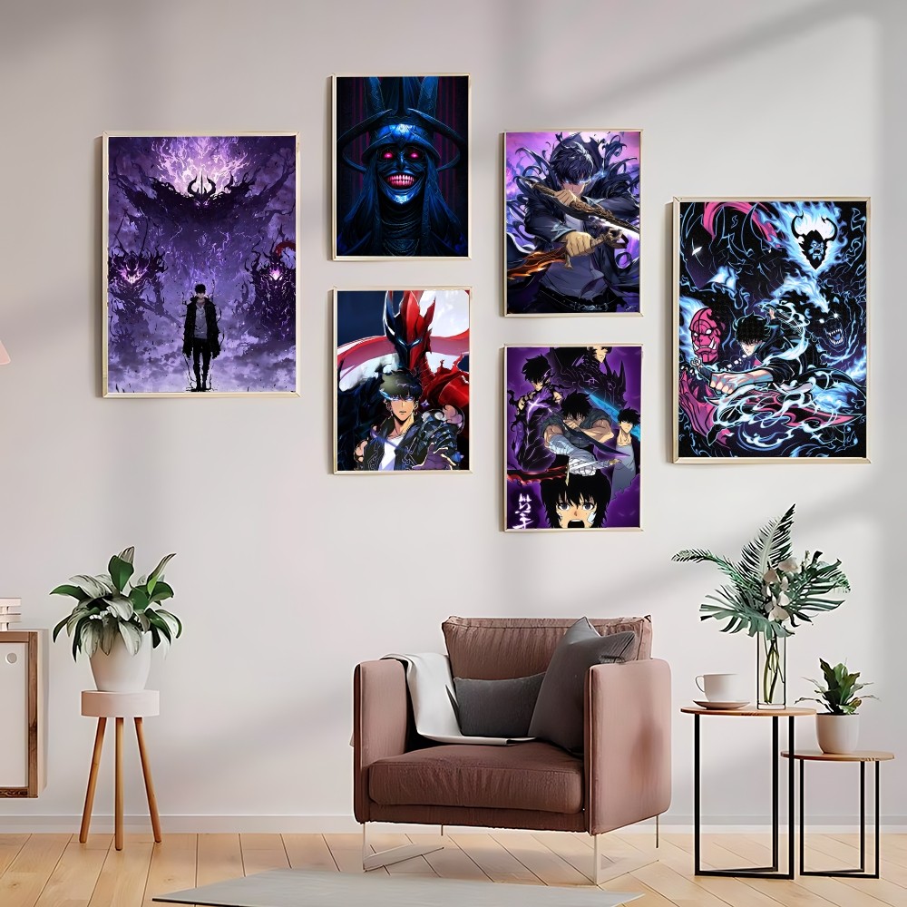 Home Decor Solo - S-Solo L-Leveling Cartoon Poster Sticky Posters