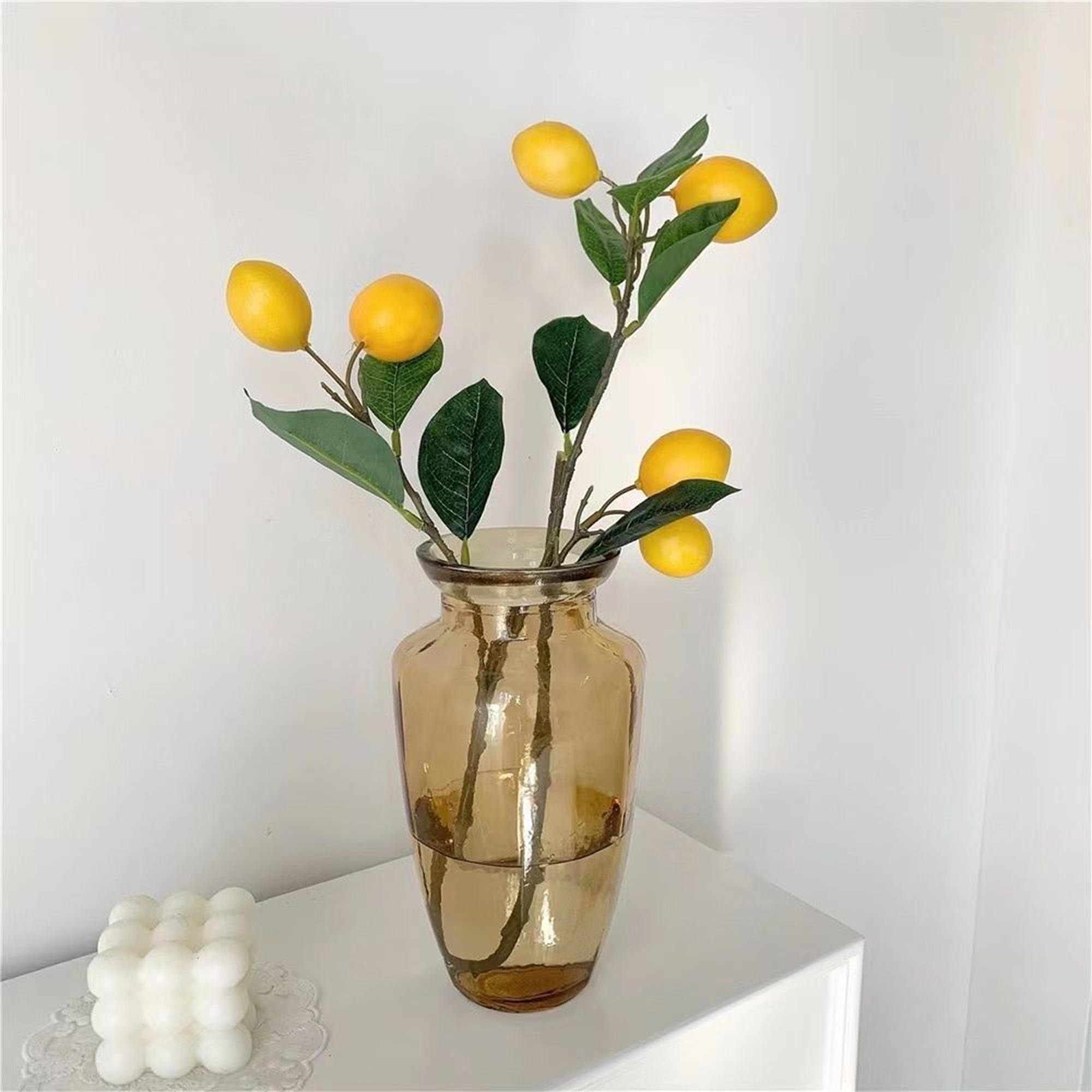 Home Decor Orange - Faux Orange Branches Artificial Fruit Stems