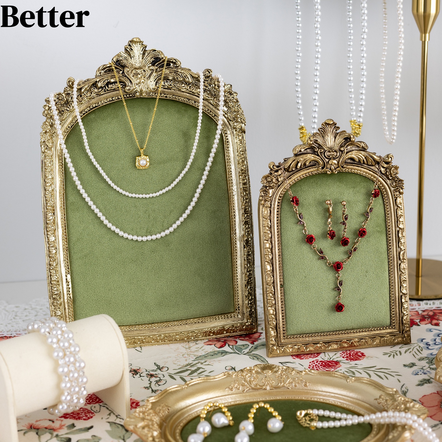 Bamboo Photo Frame - Jewelry Display Stand Vintage Photo Frame