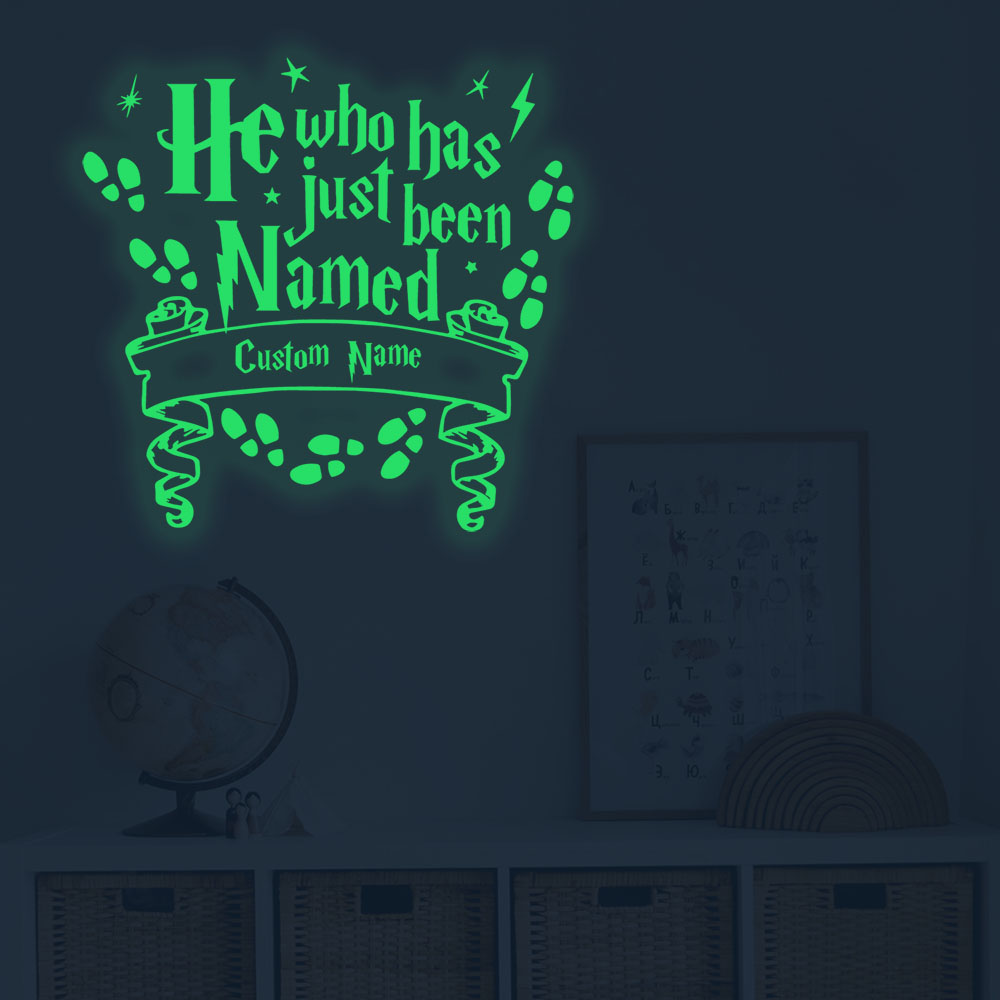 Home Decor Wall Art - 1pc Cartoon Magic pattern Custom Name