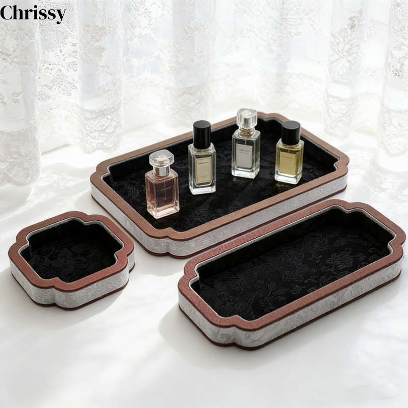Ceramic Trinket Dish - Court-Style Jewelry Storage Tray, Jade And