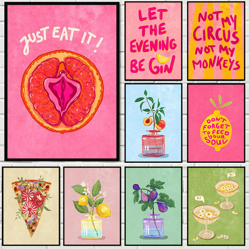 Home Decor Vase - Just Eat It Food Drinks Posters