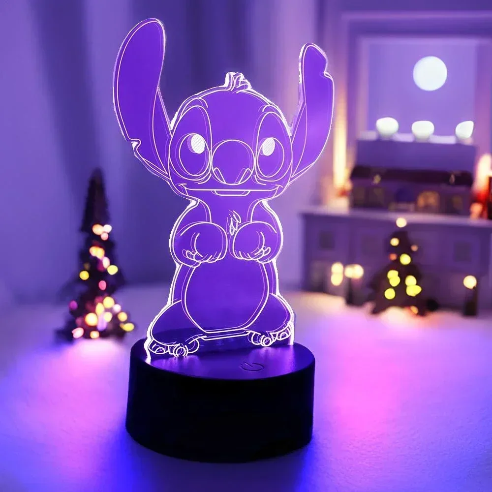 Home Decor Disney - LED Night Light Illusion Stitch Lamps