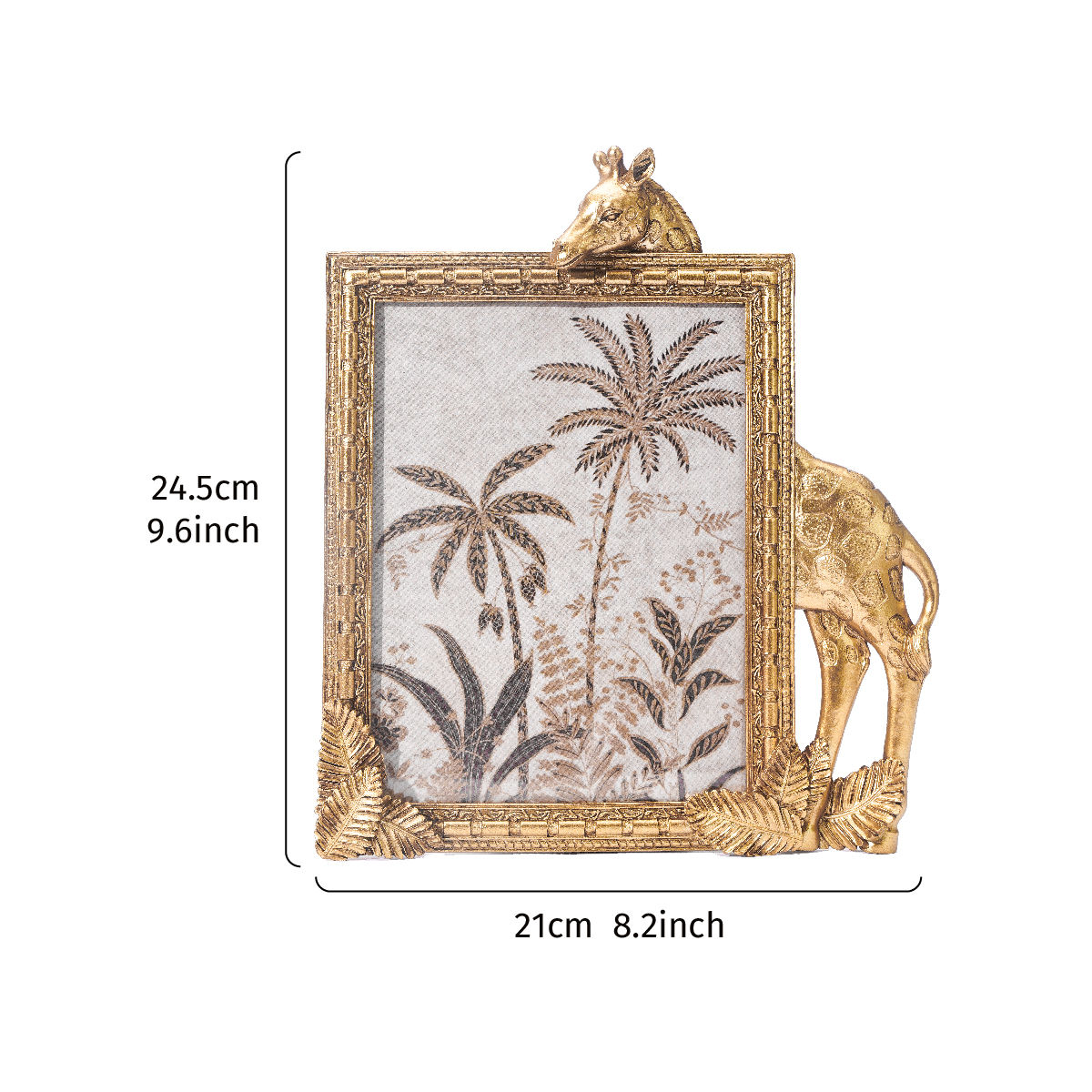 1PC, golden resin material rec - Bamboo Photo Frame review and price