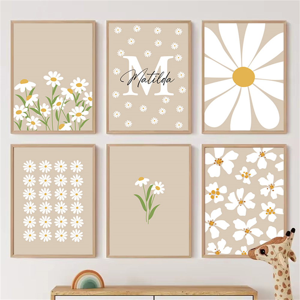 White Flower Daisy Poster Wall - Home Decor Daisy review and price