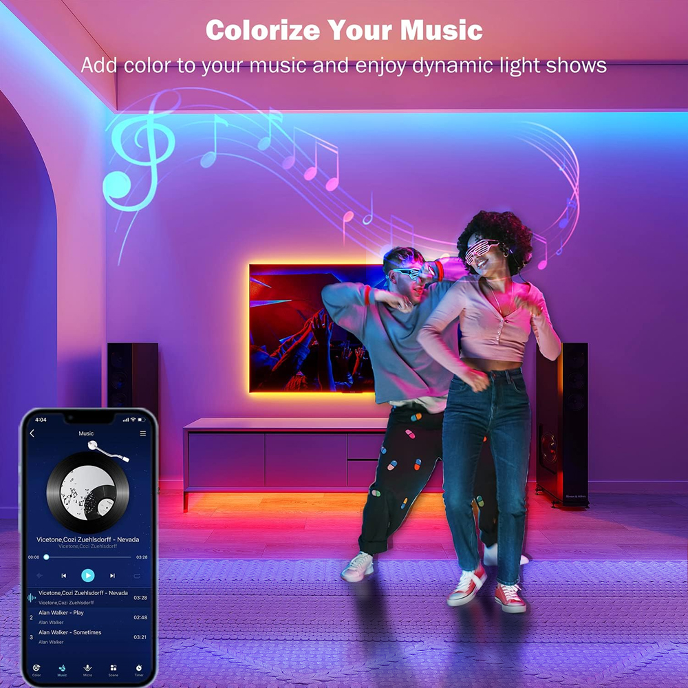 Led Lights for Bedroom 5050 RG - Home Decor Free App review and price