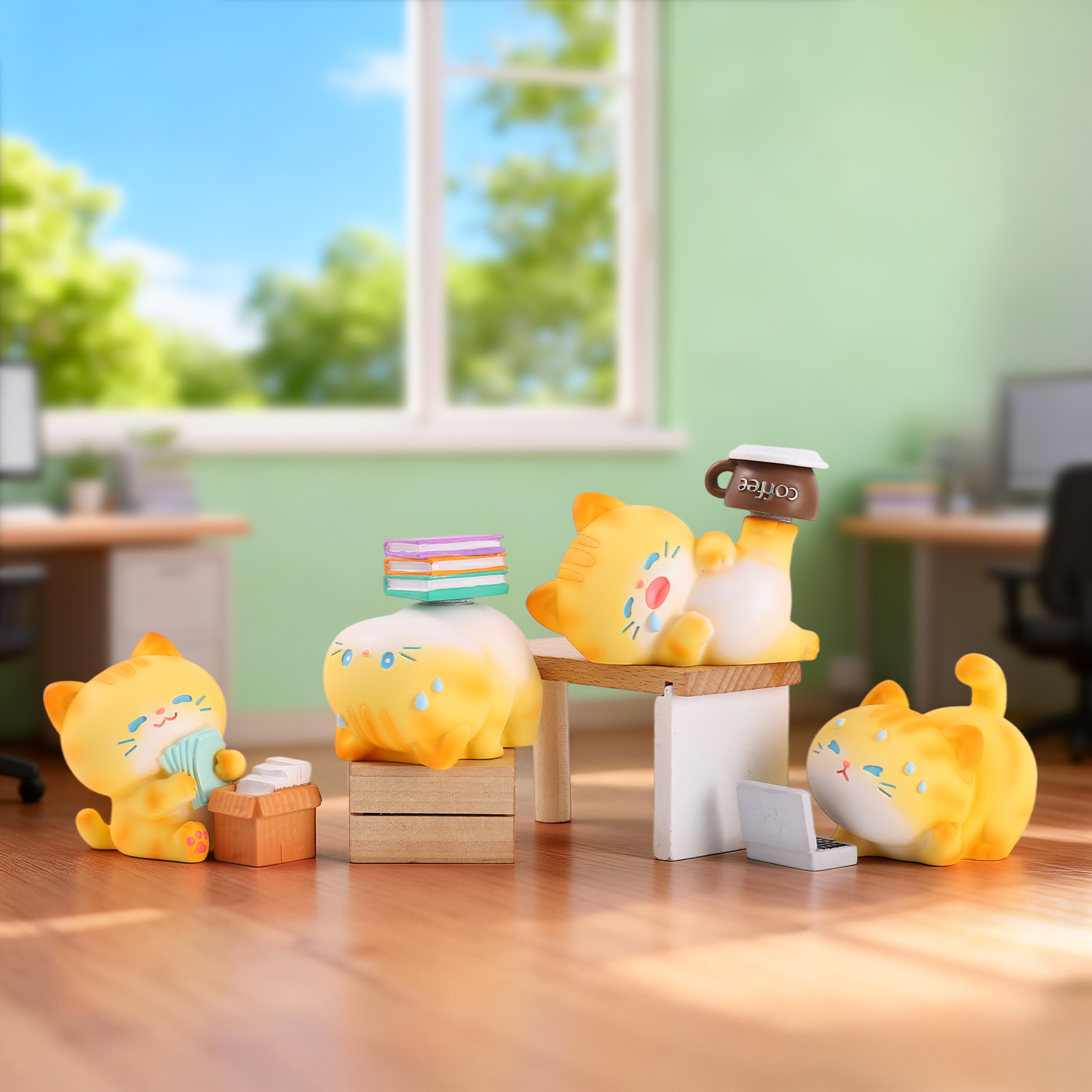 Blind Box Cartoon Orange Cat R - Home Decor Orange review and price