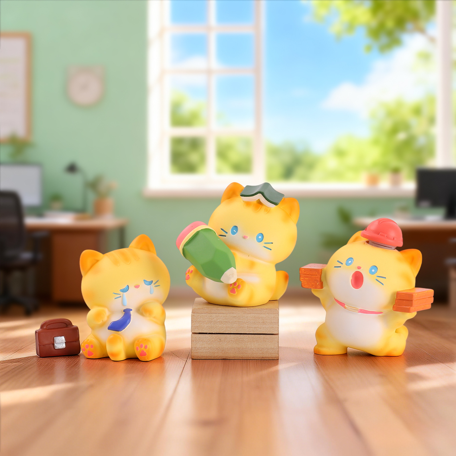 Blind Box Cartoon Orange Cat R - Home Decor Orange review and price