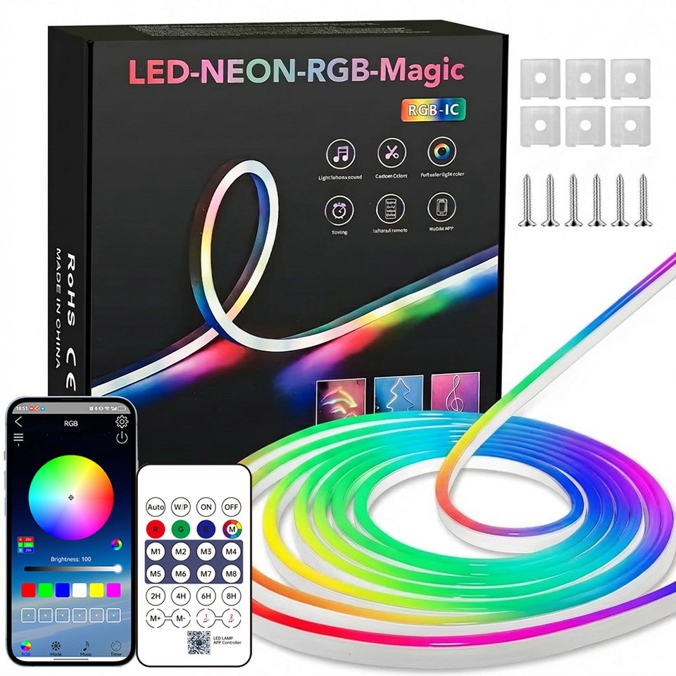 Bluetooth RGB Neon LED Strip 1 - Home Decor Free App review and price