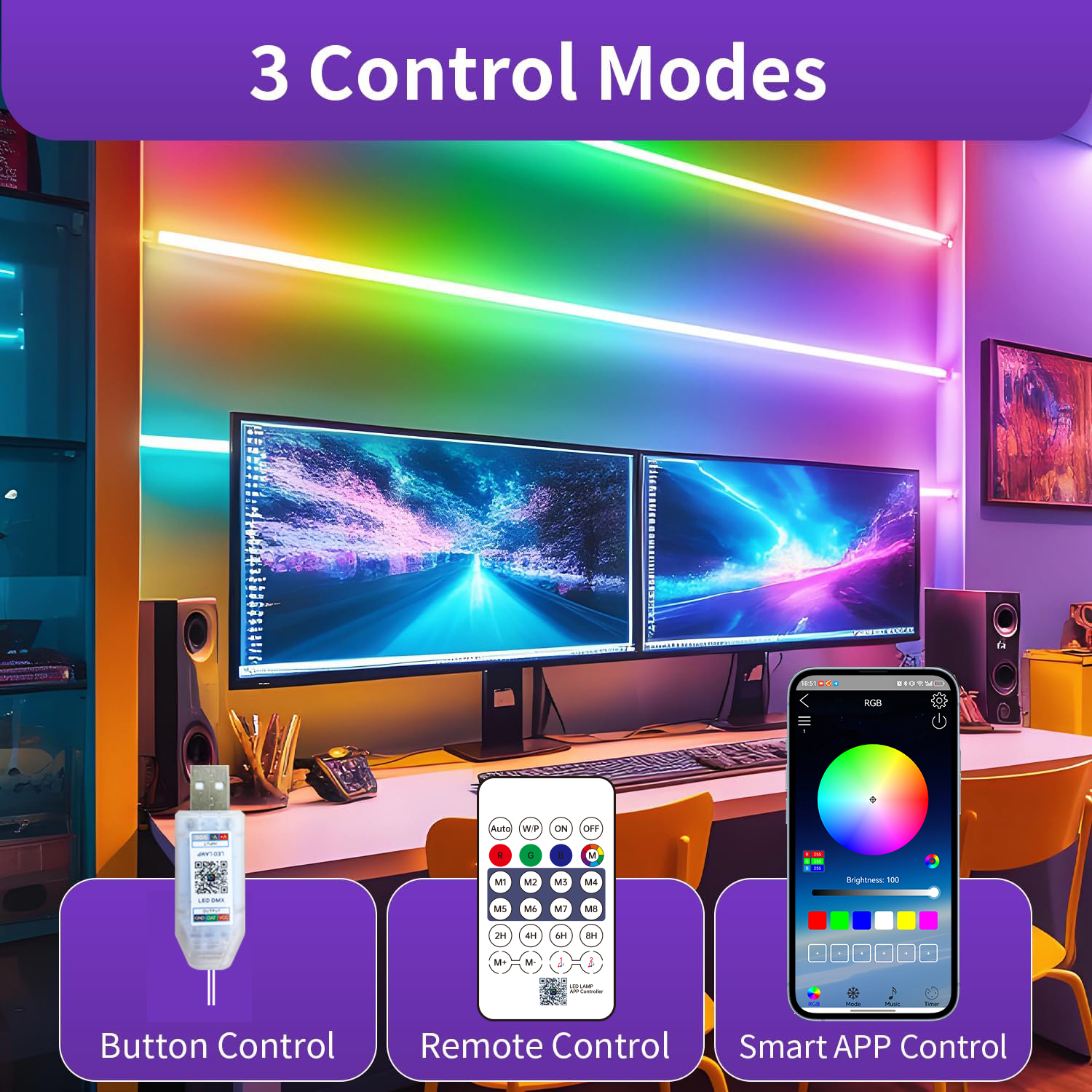 Bluetooth RGB Neon LED Strip 1 - Home Decor Free App review and price