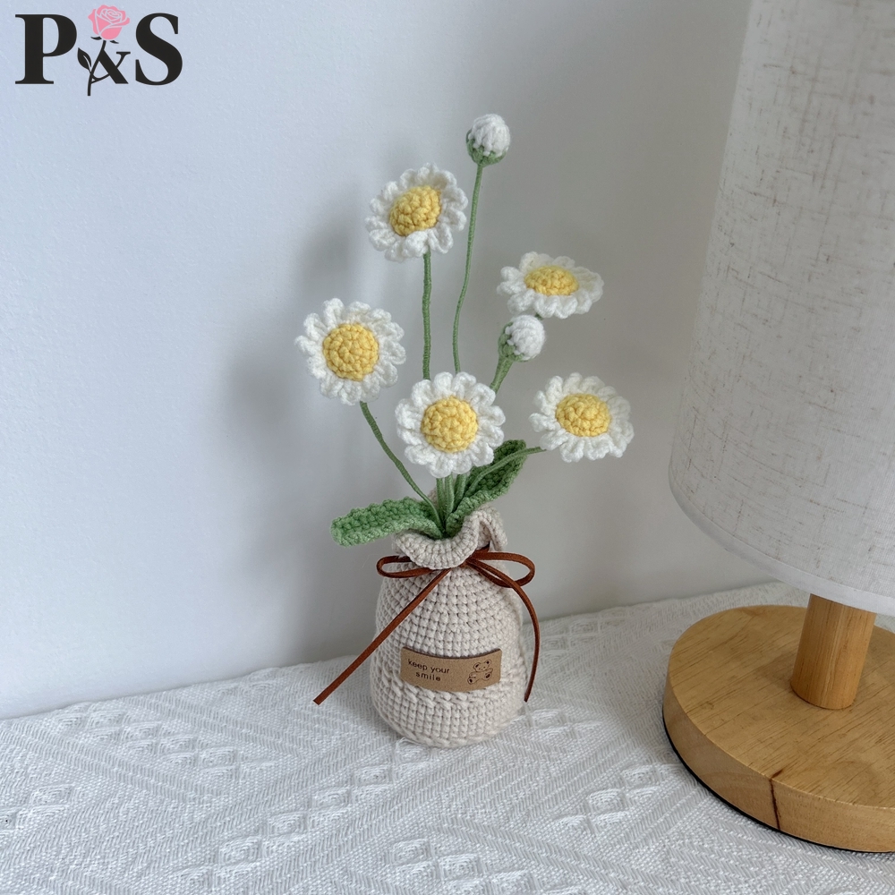 Crocheted Flower Vase Finished - Home Decor Daisy review and price