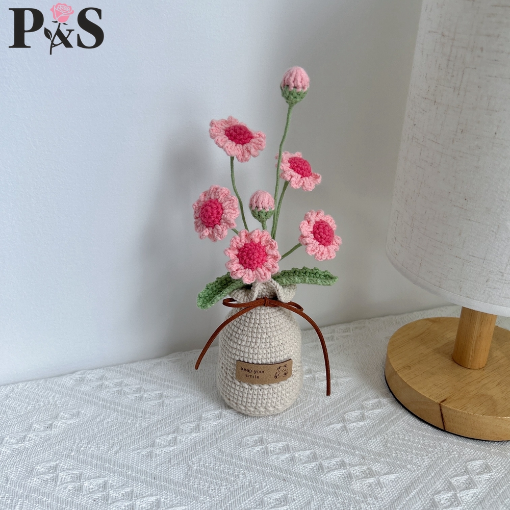 Crocheted Flower Vase Finished - Home Decor Daisy review and price