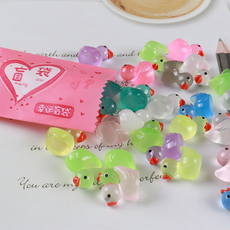 5pcs Cute Mini Luminous Resin  - Home Decor Duck review and price