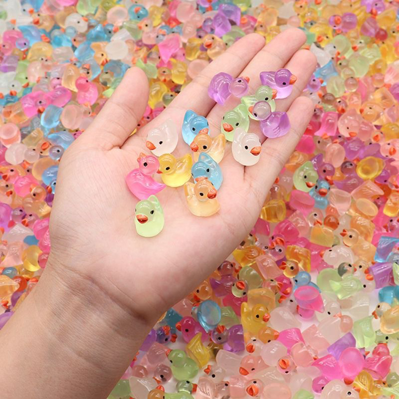 5pcs Cute Mini Luminous Resin  - Home Decor Duck review and price