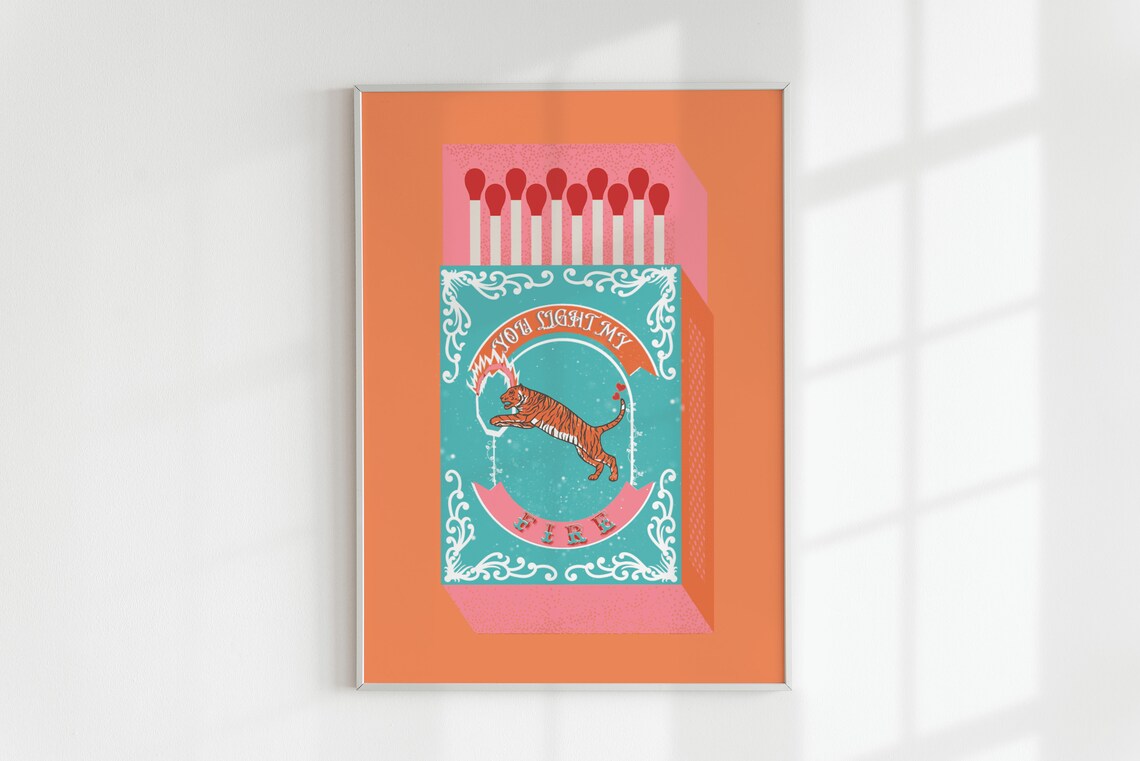 You Light My Fire Orange Match - Home Decor Orange review and price