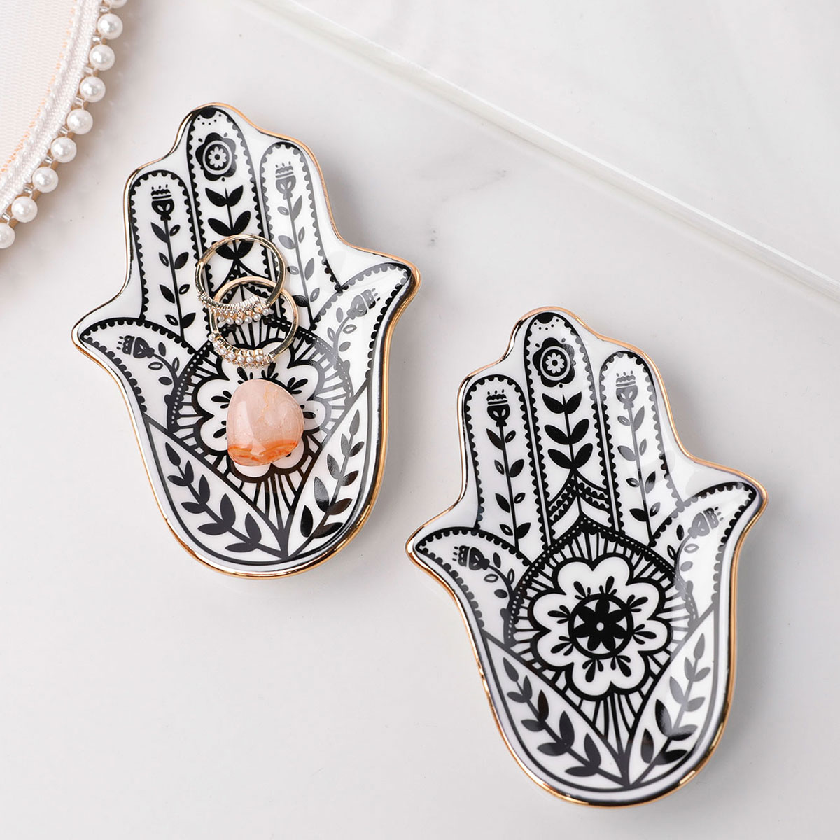 Ceramic Hand Trinket Dish, Sma - Ceramic Trinket Dish review and price