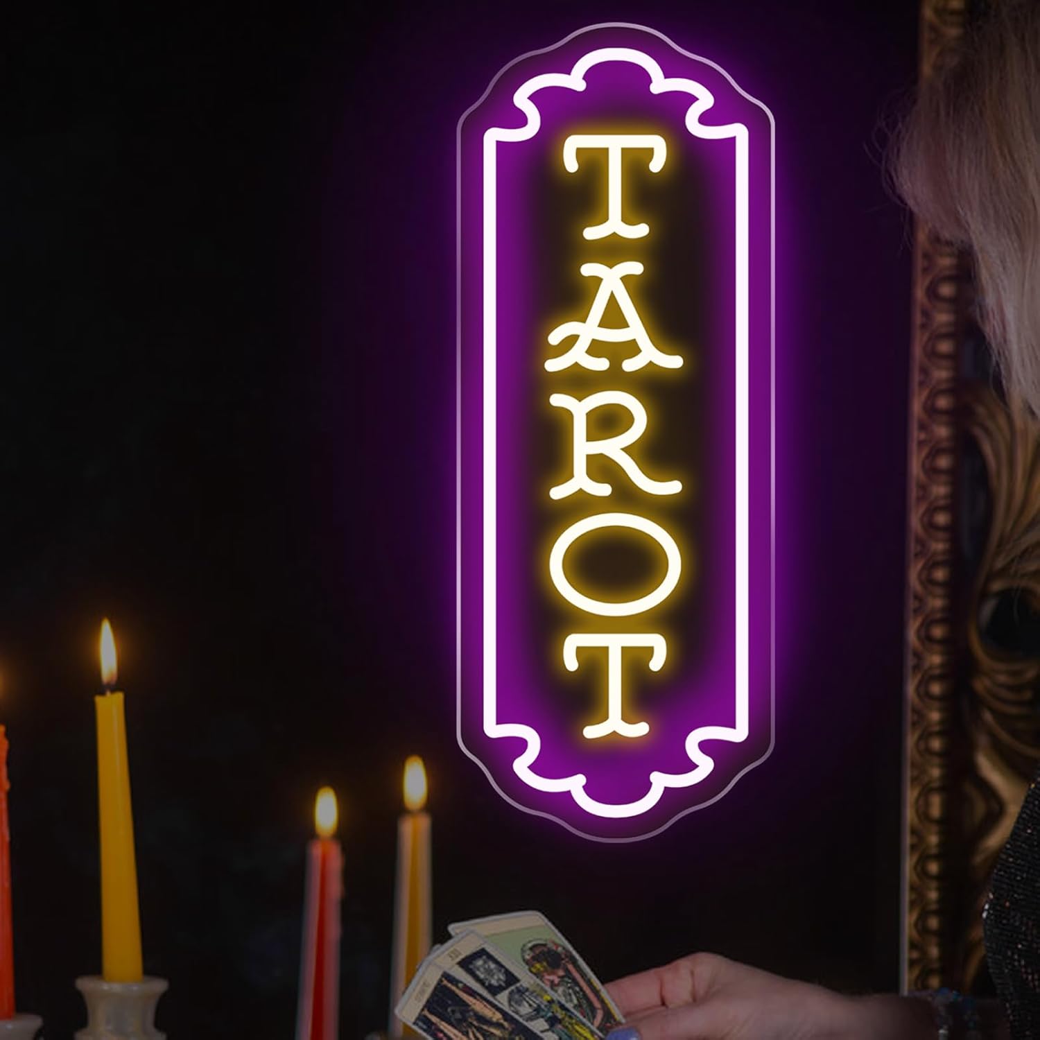 Tarot Neon Sign USB Powered My - Home Decor Wall Art review and price
