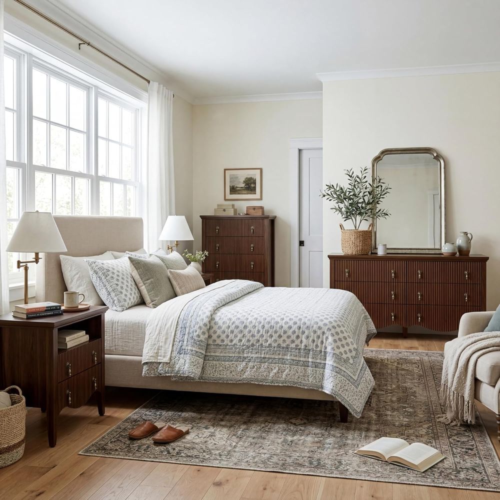 Vintage Walnut Bedroom Furnitu - Home Decor Living Room review and price