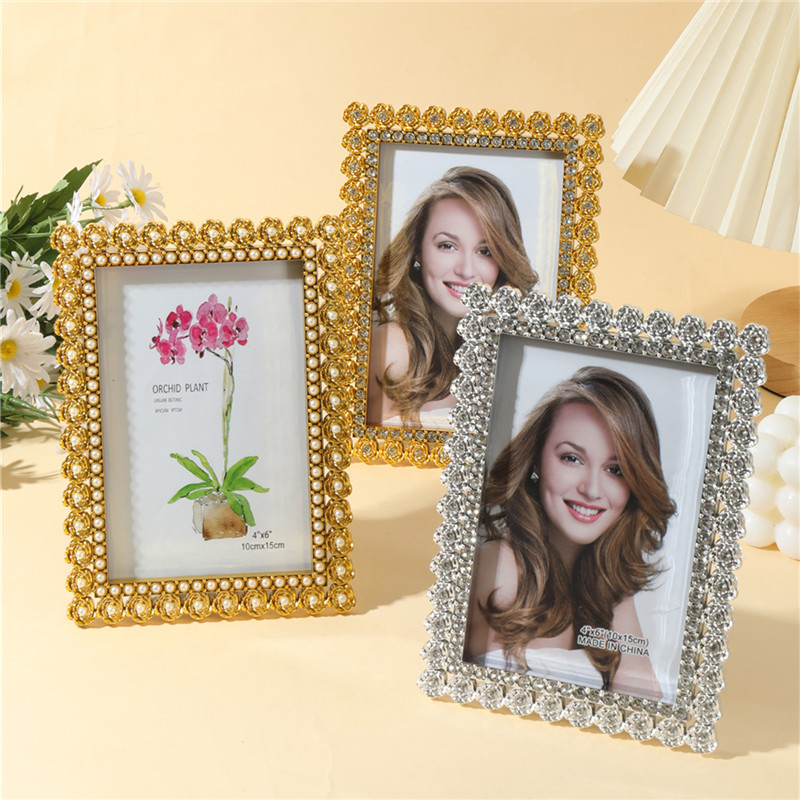 1Pc silver/gold floral Baroque - Bamboo Photo Frame review and price