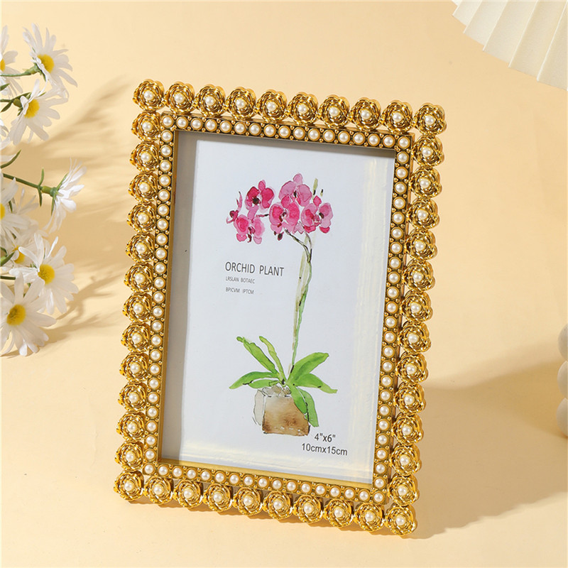1Pc silver/gold floral Baroque - Bamboo Photo Frame review and price