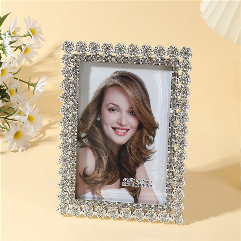 1Pc silver/gold floral Baroque - Bamboo Photo Frame review and price
