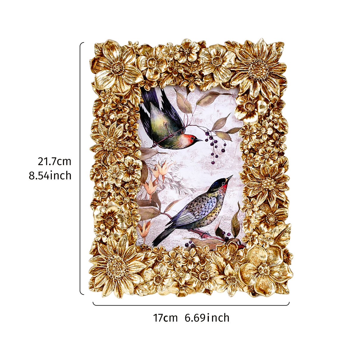 1PC, Golden Three-dimensional  - Bamboo Photo Frame review and price