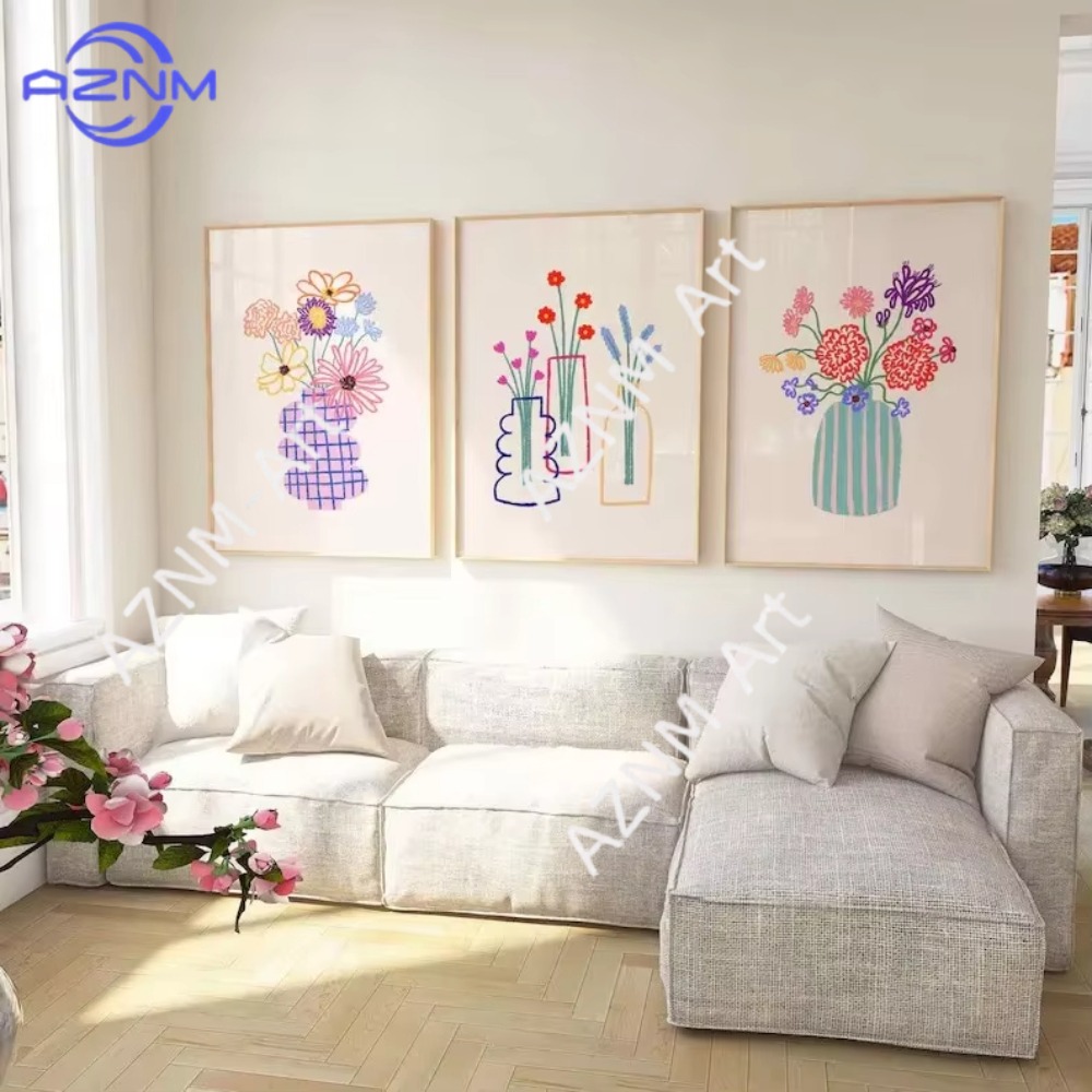 1/3pcs Abstract Flower Vase Pa - Home Decor Vase review and price