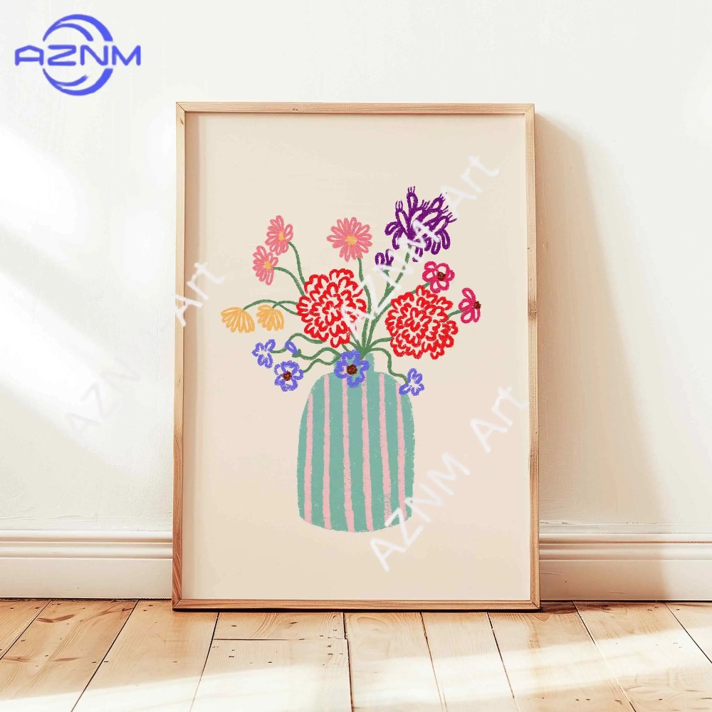 1/3pcs Abstract Flower Vase Pa - Home Decor Vase review and price