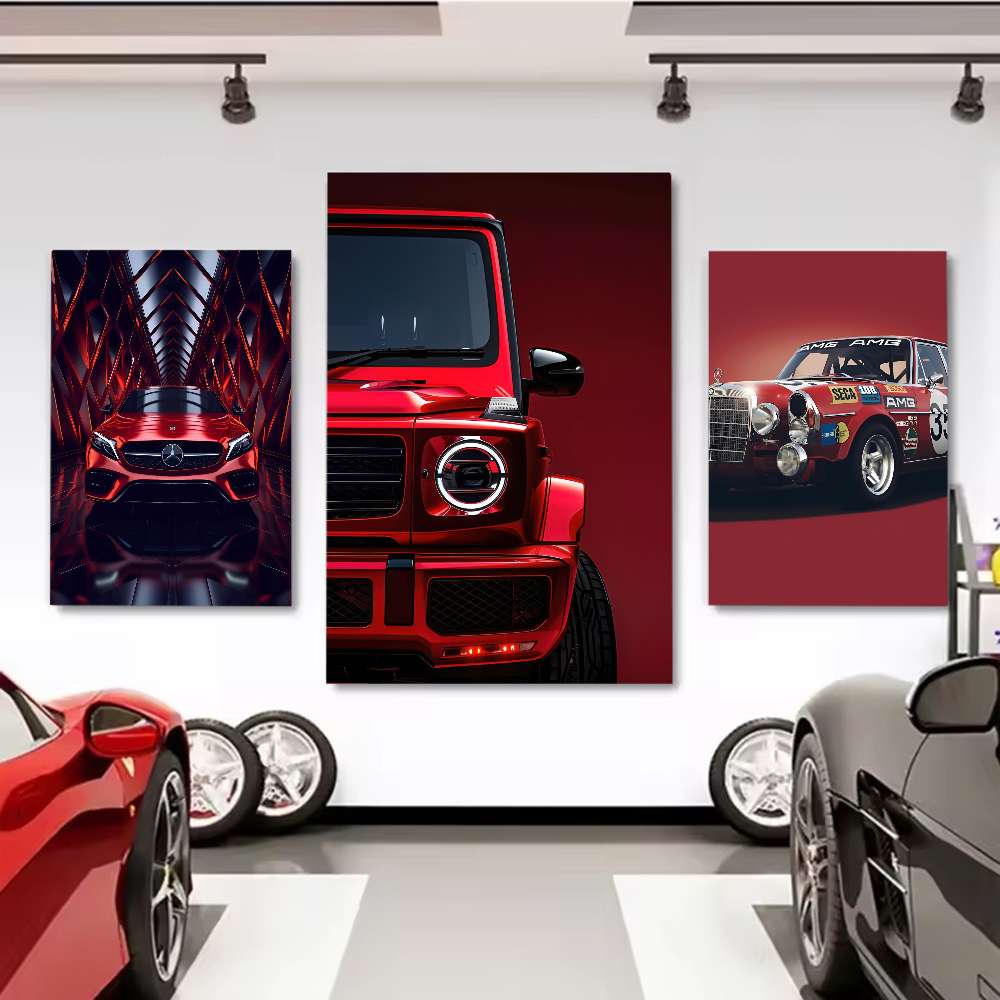 Red M-Mercedes B-Benz Poster M - Home Decor Living Room Ideas review and price
