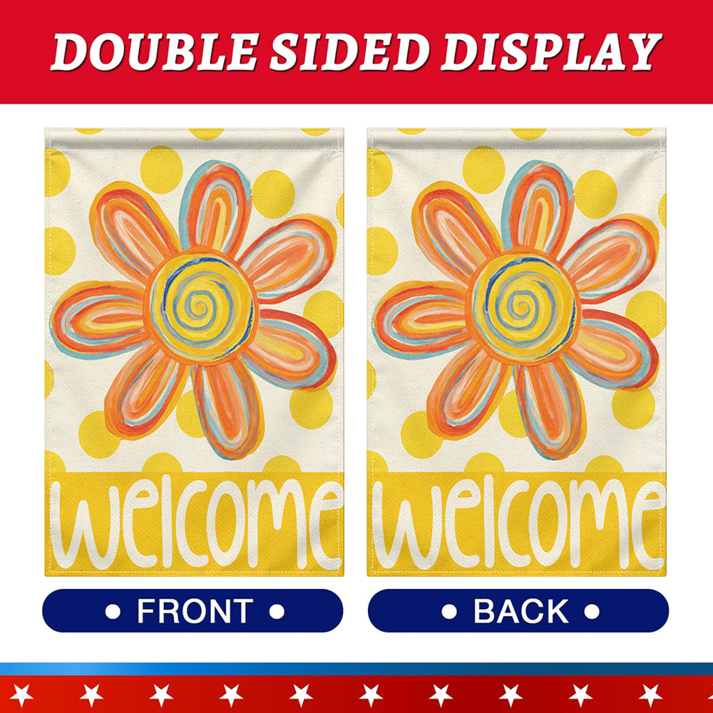 1PC, Welcome Floral Garden Fla - Home Decor Daisy review and price