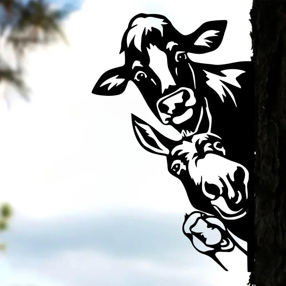 Black Rustic Metal Cow Donkey  - Home Decor Duck review and price