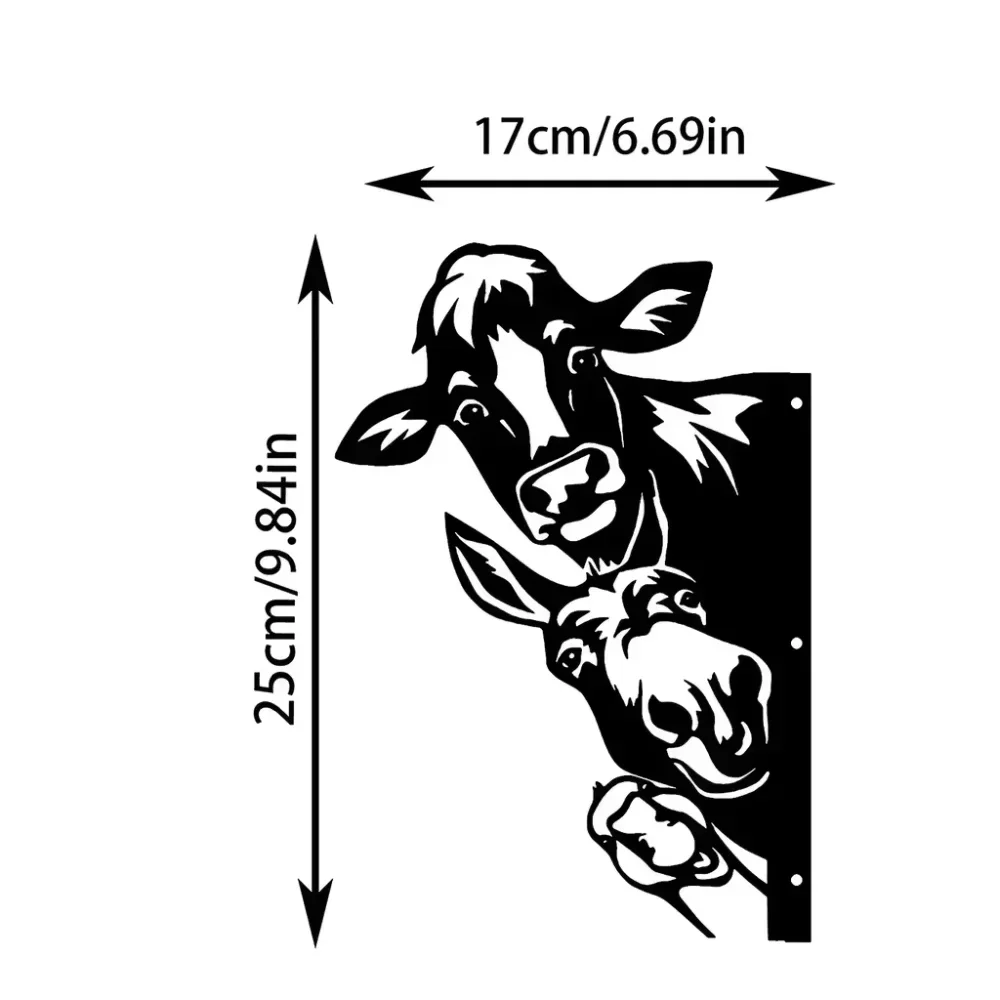 Black Rustic Metal Cow Donkey  - Home Decor Duck review and price