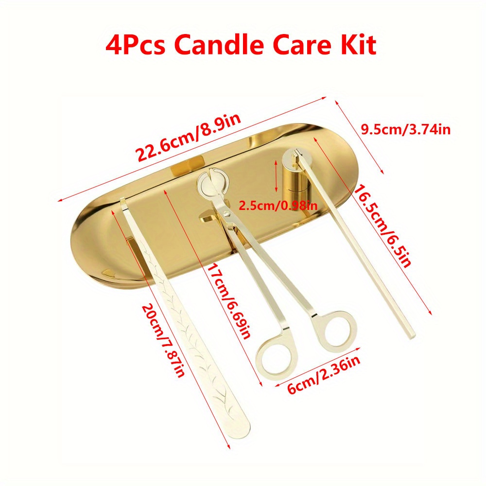 4pcs/set Luxury Candle Care Ki - Home Decor Kit review and price