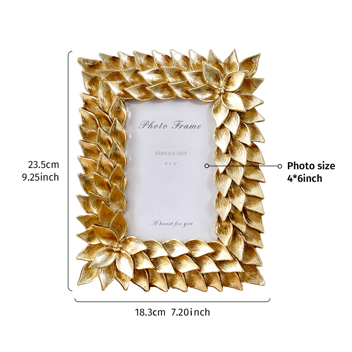 1PC, European retro style gold - Bamboo Photo Frame review and price