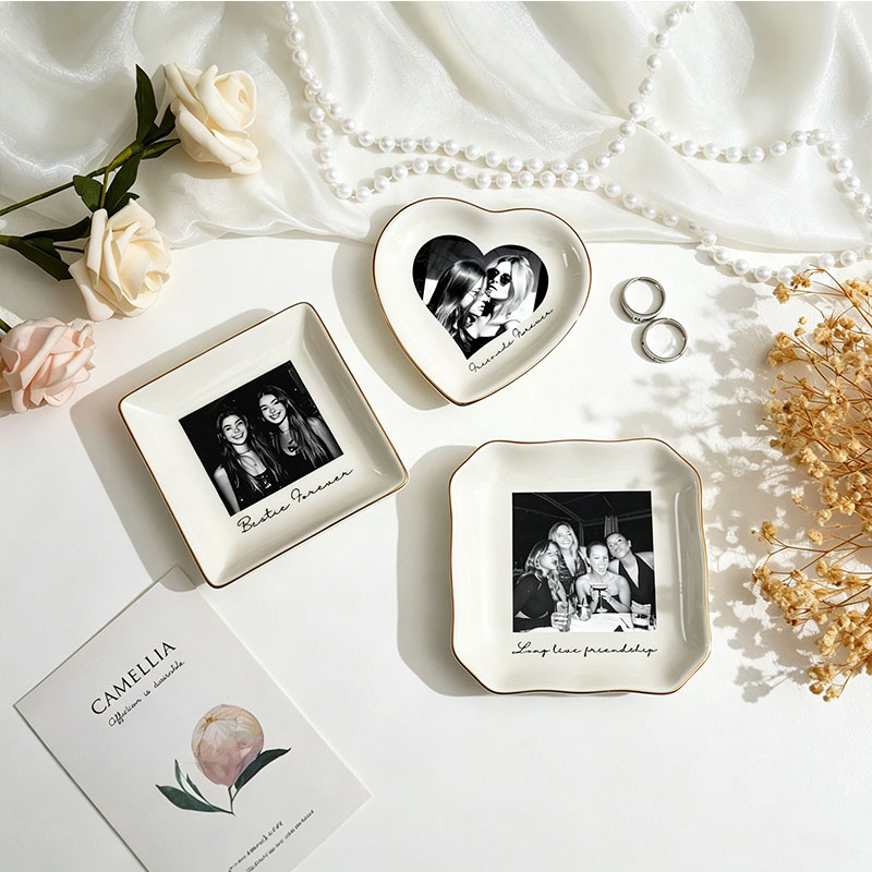 Personalised Bestie Photo Trin - Ceramic Trinket Dish review and price