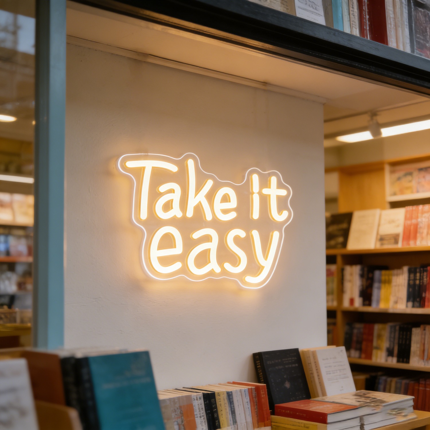 Take It Easy Neon Sign LED Wal - Home Decor Living Room Ideas review and price