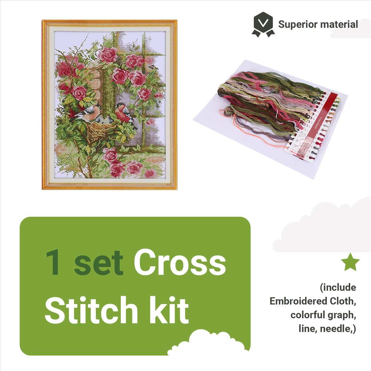 DIY Handmade Needlework Set Em - Home Decor Kit review and price