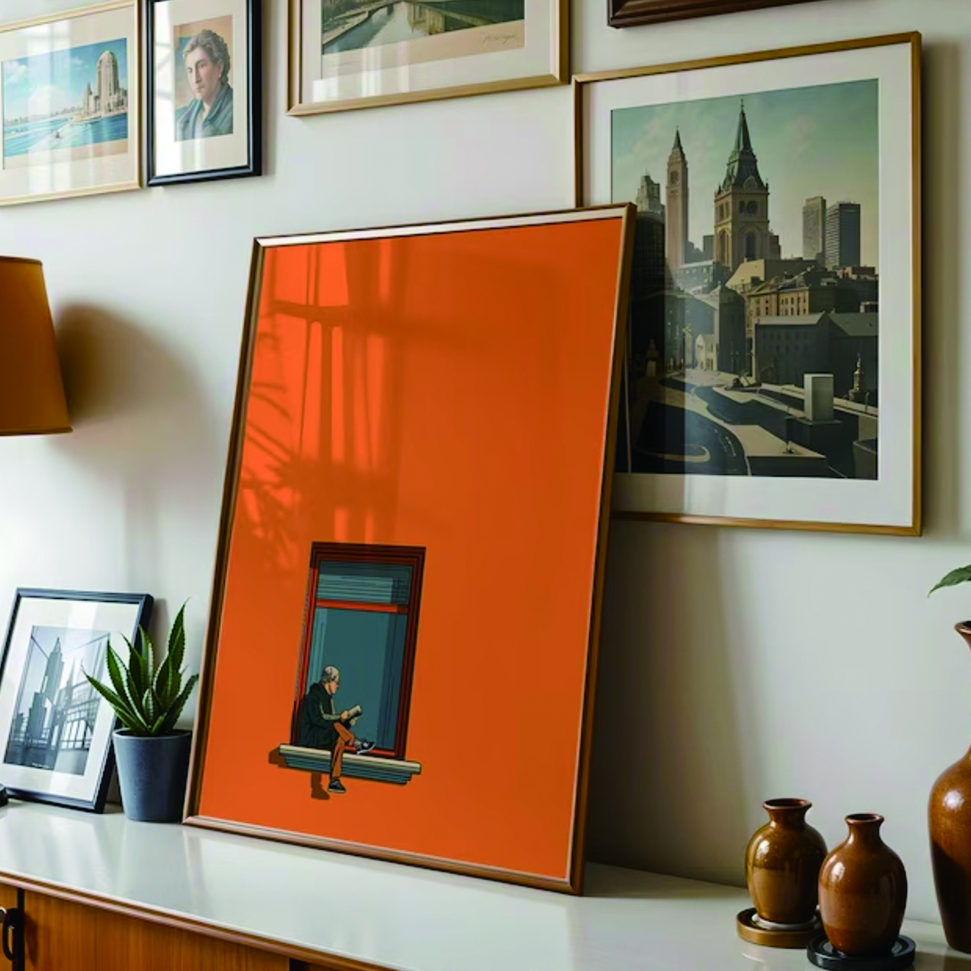 Orange Minimalist Dopamine War - Home Decor Orange review and price