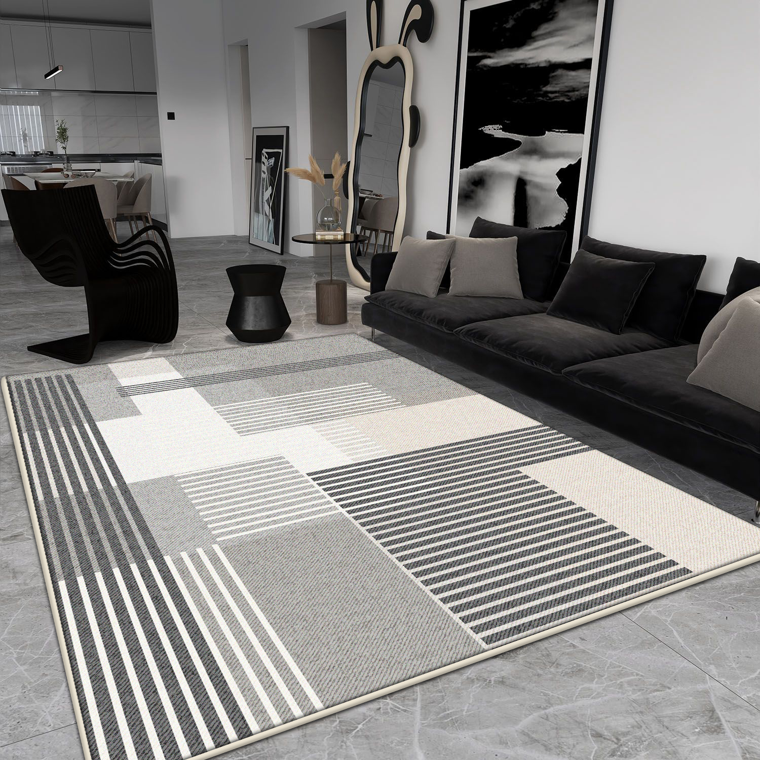 Gray Simple Large Carpet for L - Home Decor Ig review and price