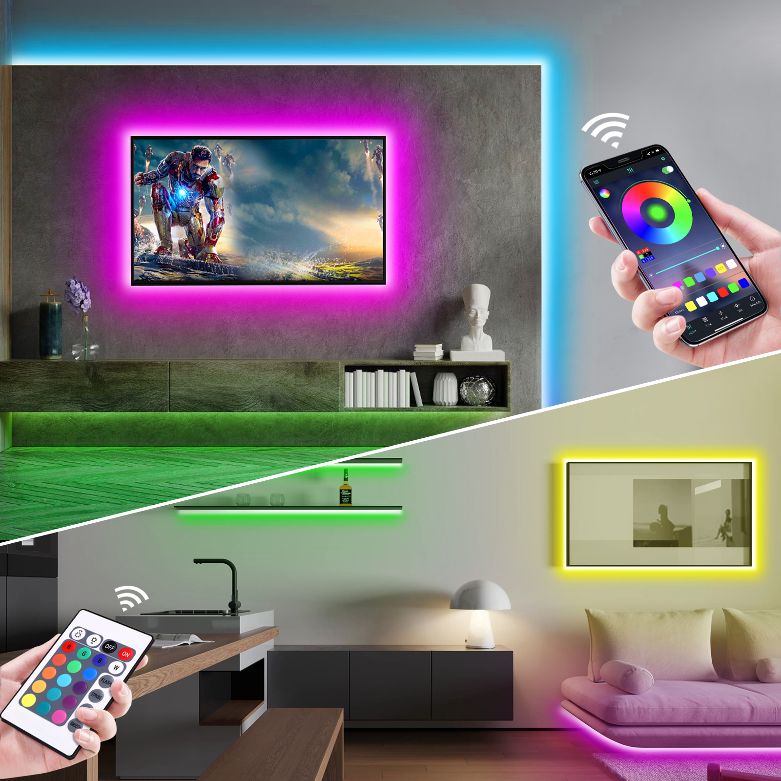 5V USB RGB Neon LED Strip Ligh - Home Decor Free App review and price