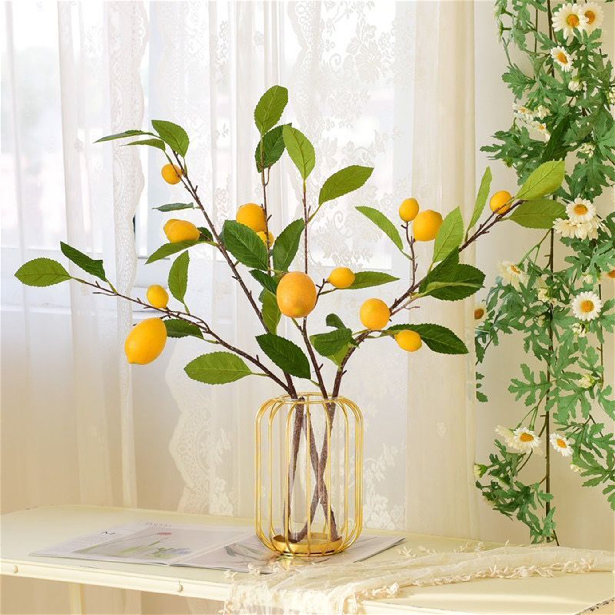 Faux Orange Branches Artificia - Home Decor Orange review and price