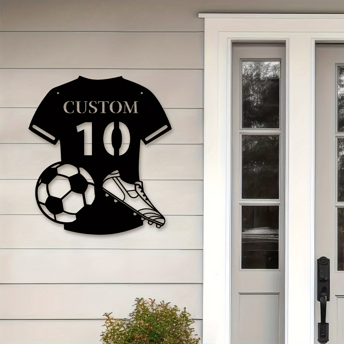 Custom Metal Soccer Jersey Sig - Home Decor Living Room review and price