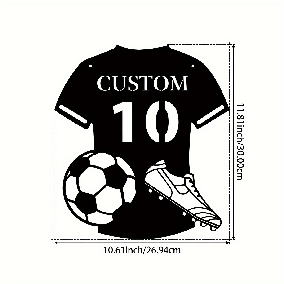 Custom Metal Soccer Jersey Sig - Home Decor Living Room review and price