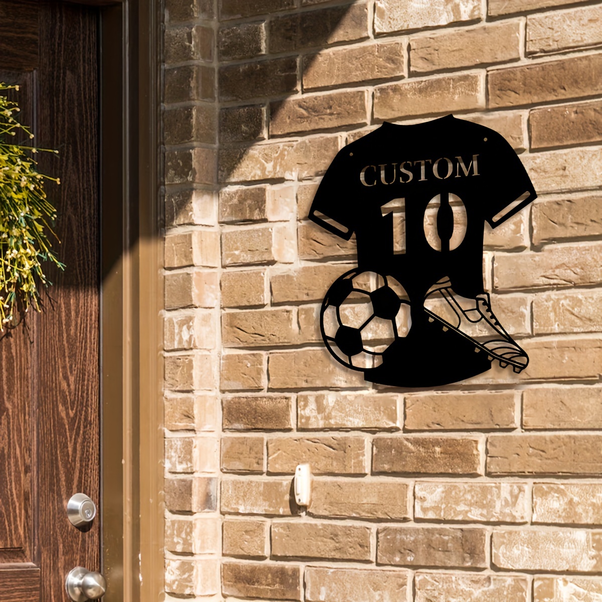 Custom Metal Soccer Jersey Sig - Home Decor Living Room review and price