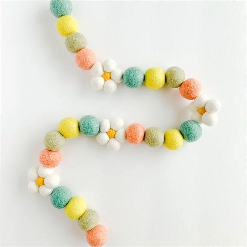 Ins Wool Felt Balls Daisy Flow - Home Decor Daisy review and price