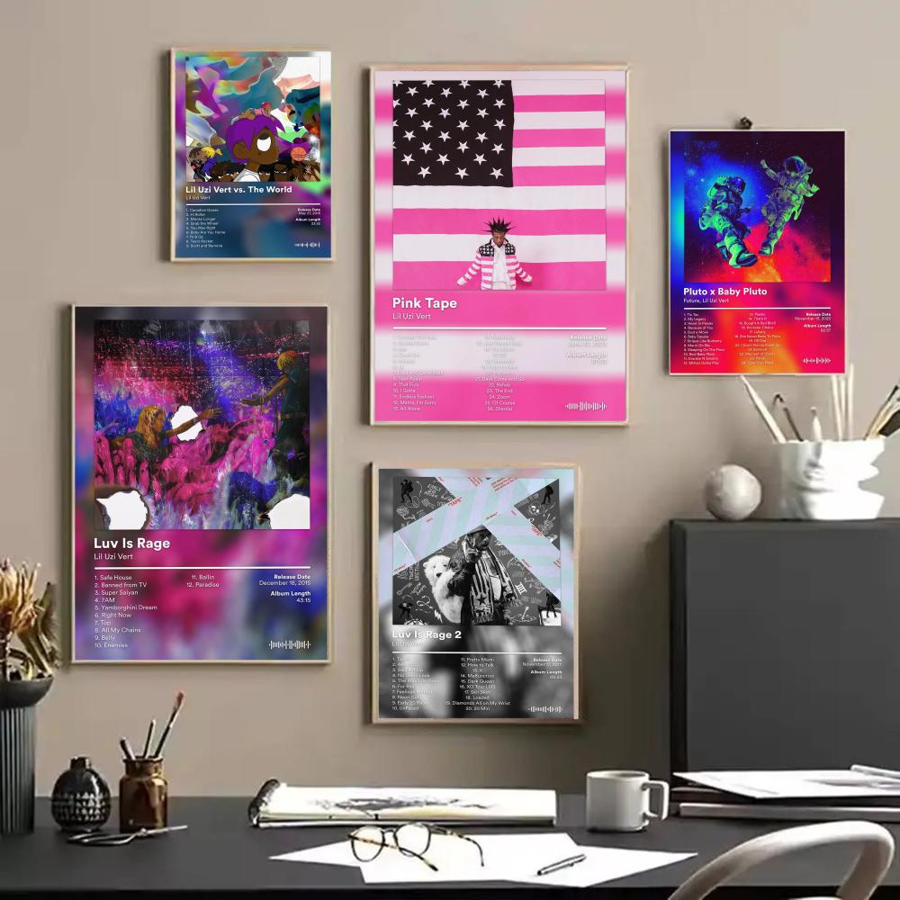 Lil U-Uzi V-Vert Album Poster  - Home Decor Living Room Ideas review and price