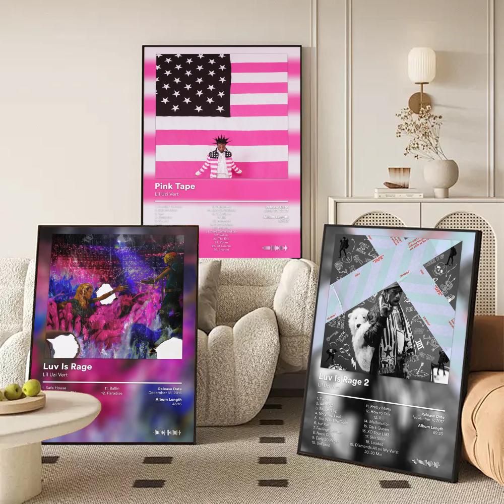 Lil U-Uzi V-Vert Album Poster  - Home Decor Living Room Ideas review and price